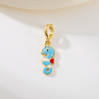 DIY Universal Clamp Pendentif Bijoux-Plaqué Or Homard Poisson Hippocampe Clip-on Pendentif Collier et Bracelet Accessoires