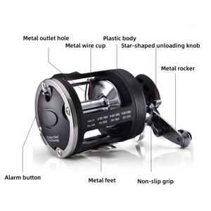 Vente en gros moulinet de pêche à la traîne à deux vitesses en plastique et métal durable pour la pêche en mer au gros sur les rivières et les lacs - Product Image 3