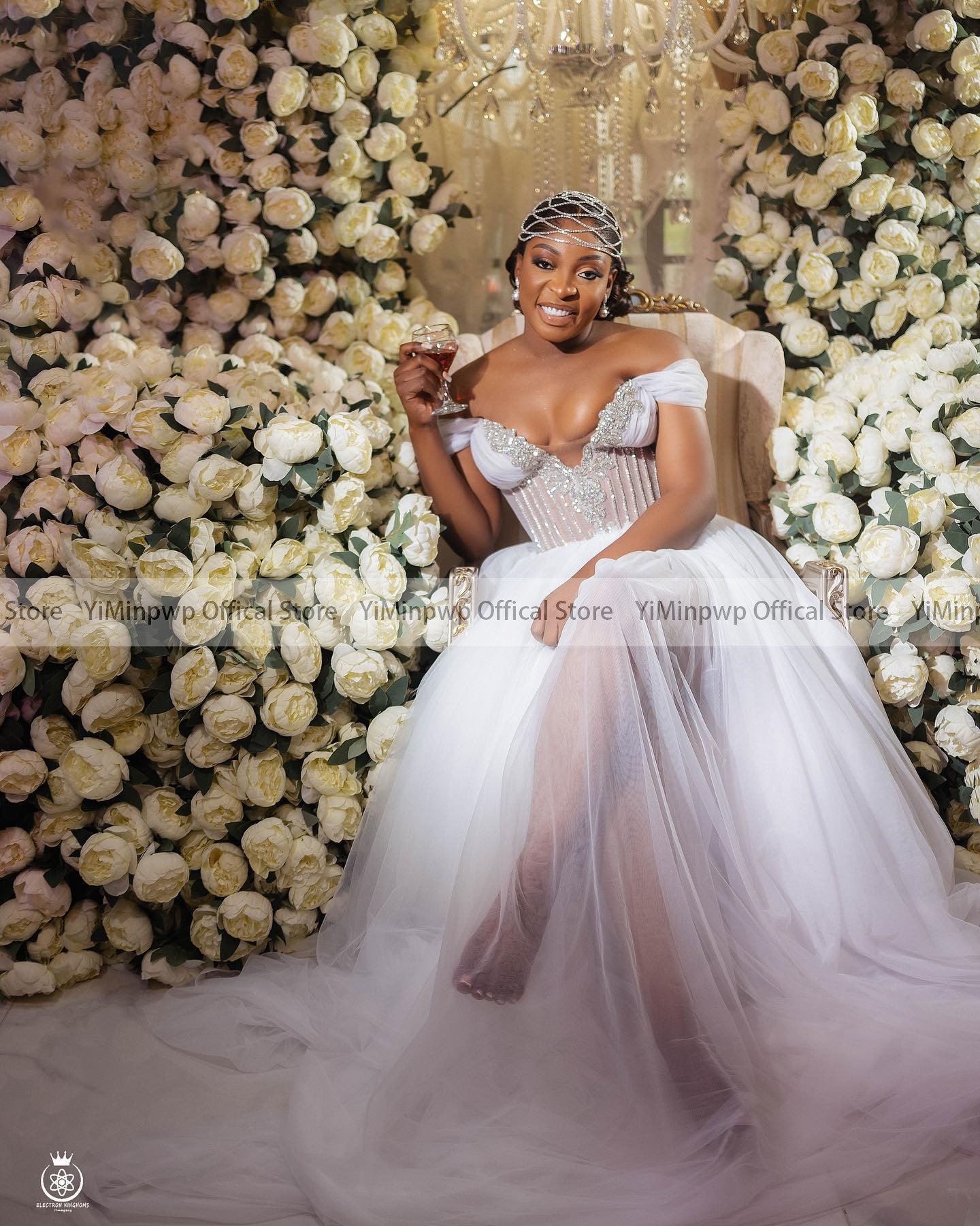 2025 New White Wedding Robes for Bride Off Shoulder Puff Skirt Illusion  Tulle Beading Rhinestones African Bridal Shower Dresses| Alibaba.com