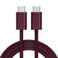 Câble de charge rapide et de données USB-C vers USB-C 30W en nylon tressé résistant à l'usure pour téléphone, vente en gros économique