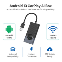 Boîtier AI 2-en-1 : Adaptateur CarPlay sans fil et convertisseur Android Auto, Dongle USB Plug and Play, Boîtier multimédia intelligent – Vente en gros, Distributeur OEM