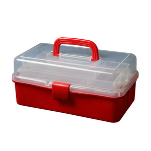 Toolbox <b>Storage</b> Box With Drawers Multi Layer Transparent Organizer For Makeup Art Nail Supplies Colorful <b>Stackable</b> <b>Container</b> - Product Image 4