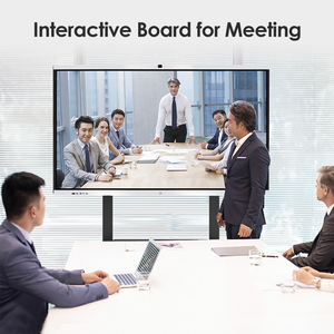 Touch Screen Smart <b>Whiteboard</b> Flat 65/75/85 Inch Interactive Board All-in-One AI 4K 20-Point Android School Office IS-8517 Inter - Product Image 4