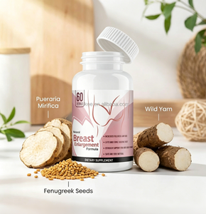Cápsulas Naturales para el Aumento <span class=keywords><strong>de</strong></span> Senos para Mujeres - Suplemento Herbal para Reafirmar y Levantar el Busto - Píldoras para el Equilibrio Hormonal y Apoyo del Estrógeno - Product Image 3