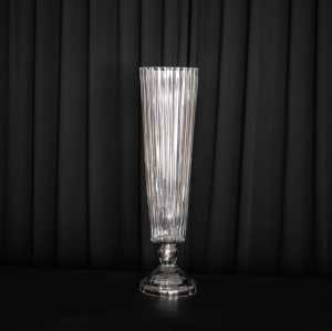 แจกันแก้วทรงสูง76ซม. ทันสมัยสำหรับจัดงานแต่งงานสำหรับต้อนรับสไตล์โรแมนติก - Product Image 5