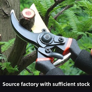 กรรไกรตัดแต่งกิ่งไม้สำหรับงานหนัก สำหรับตัดกิ่งต้นไม้ผลไม้และเก็บผลไม้ สีดำ/แดง เส้นผ่านศูนย์กลางการตัด 30 มม. - Product Image 4