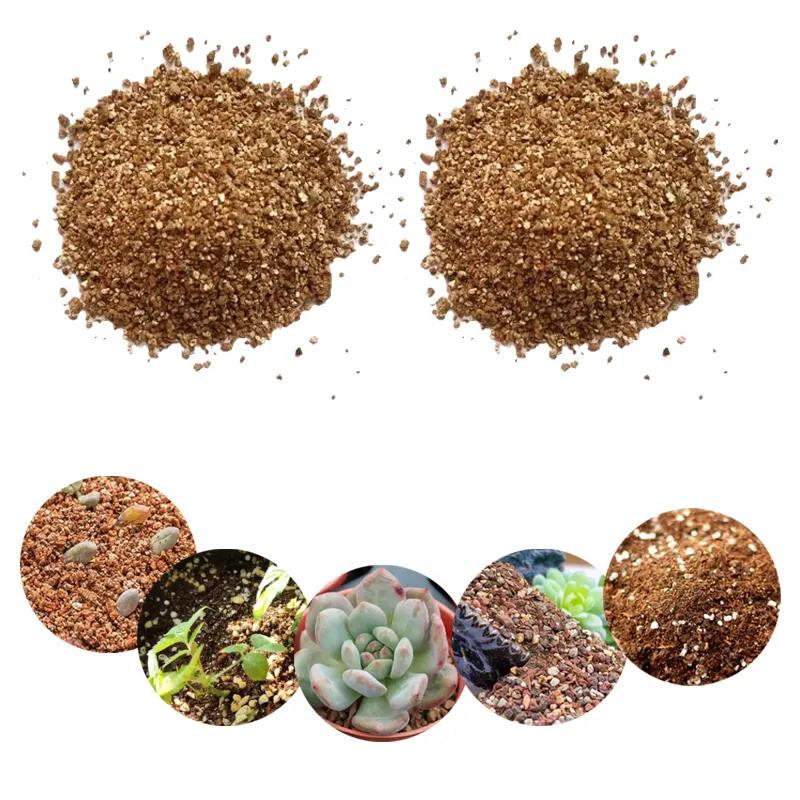 ขายร้อนคุณภาพสูงบรรจุภัณฑ์ละเอียดสีเหลืองทองพืชสวน vermiculite