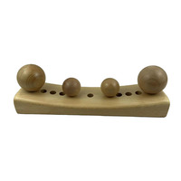 Coussin de massage lombaire universel en bois massif pour la vente directe - Soulage et répare la colonne lombaire - Coussin de traction lombaire
