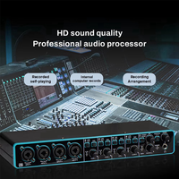 Tarjeta de Sonido Profesional USB para PC de 3.ª Generación, 4x4, 24 Bits, 192 kHz, Interfaz de Audio, Equipo de Grabación para Estudio Musical