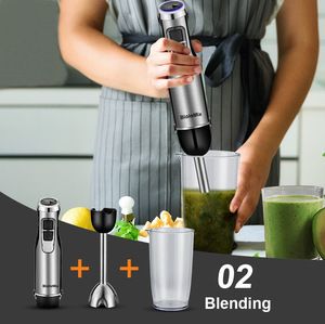 <span class=keywords><strong>Mixeur</strong></span> <span class=keywords><strong>Plongeant</strong></span> Professionnel BioloMix 4-en-1 1200W avec <span class=keywords><strong>Hachoir</strong></span> <span class=keywords><strong>et</strong></span> <span class=keywords><strong>Fouet</strong></span> en Acier Inoxydable à Vitesse Variable - Product Image 5