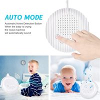 Appareil de relaxation sonore rechargeable en plastique pour bébé, pour le sommeil, les voyages et le théâtre, machine à sons automatique avec contrôle par bouton, 20 sons