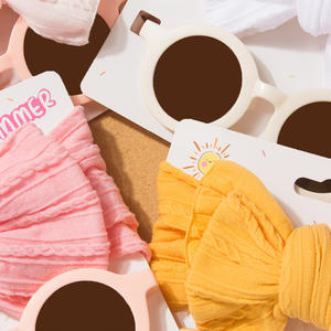 어린이 머리띠와 안경 세트, 아기 선글라스와 머리띠 투피스 세트, 유아용 스카프와 차양 안경 조합 - Product Image 5