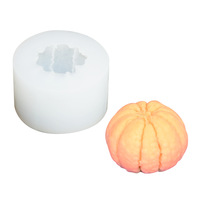 Moule en silicone pour fruits 3D DIY, pomme, orange, banane, avocat, mûre, pour la pâtisserie de desserts