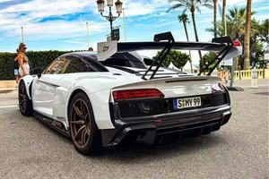 Audi <span class=keywords><strong>R8</strong></span> 5.2 serat karbon Kit bodi spakbor & spoiler baru (2017-2024) - Product Image 5