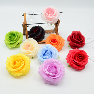 ดอกกุหลาบจำลอง Dongchen Crafts ขนาด 10 ซม. ฐานผ้าไหม สำหรับตกแต่งงานแต่งงาน ของประดับตกแต่งโต๊ะ ถ่ายรูปประกอบฉาก - Product Image 1