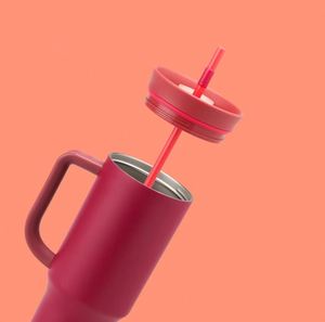 Vaso Térmico de Acero Inoxidable de 40oz, Moderno, con Asa, Tapa Antiderrames, Pajita, Aislamiento al Vacío de Doble Pared, 12-24 Horas - Product Image 2