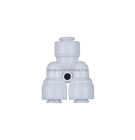 RO Y Type 3/8 pouces tube OD eau bidirectionnelle connexion rapide raccords de Tube en plastique blanc Push Connect filtres à eau en plastique