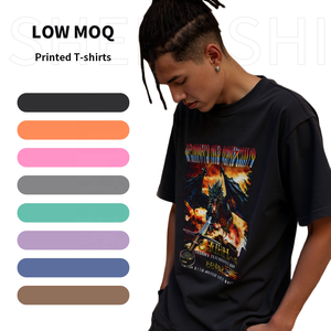 SSC Camiseta gráfica para hombre Algodón 320g Lavado ácido Tendencias Regular O-cuello Gimnasio Secado rápido con logotipo personalizado Camiseta a granel Casual para equipo - Product Image 1