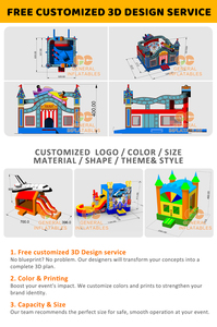 Entrega en 5-10 Días desde Almacén en EE. UU., Casa Inflable con Temática de Motores, <span class=keywords><strong>Castillo</strong></span> Inflable, Combo Inflable - Product Image 5