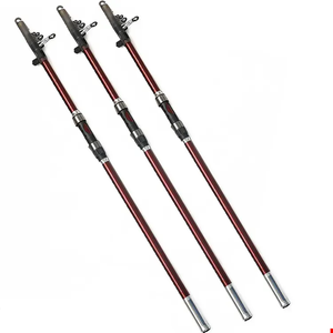 Canne à pêche de surf télescopique en gros 3.6m-4.5m carbone Super dur longue canne à lancer canne à pêche bateau de mer - Product Image 1