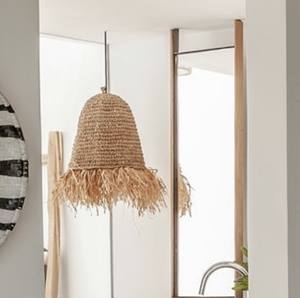 Forme de lampe de décoration moderne en raphia biologique - Product Image 3