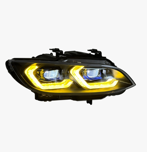 Feux de jour à double couleur SJC AutoLED pour BMW Série 3 E92 2006-2013 Jaune/Blanc, feux de position avant pour la vente en gros - Product Image 6