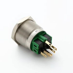 ELEWIND Interrupteurs à bouton-poussoir en acier inoxydable 25mm momentané ou à verrouillage 1NO1NC avec symbole d'alimentation (PM251F-11ET/B/12V/<span class=keywords><strong>SCE</strong></span> ROHS) - Product Image 4