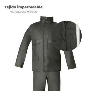 Traje Impermeable de Poliuretano Verde, Talla 9-XXL - Product Image 4