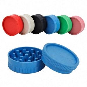 Eco Friendly 63*28mm 2 Parts <b>Herb</b> <b>Grinder</b> Biodegradable Plastic Tobacco <b>Grinder</b> Custom Logo - Product Image 1