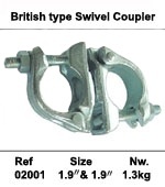 Q235 Steel Swivel <strong>Type</strong> <strong>Scaffold</strong> Sleeve Coupler <strong>Ladder</strong> &amp; Scaffolding Parts for Scaffolding Planks Clamp Product - Product Image 2