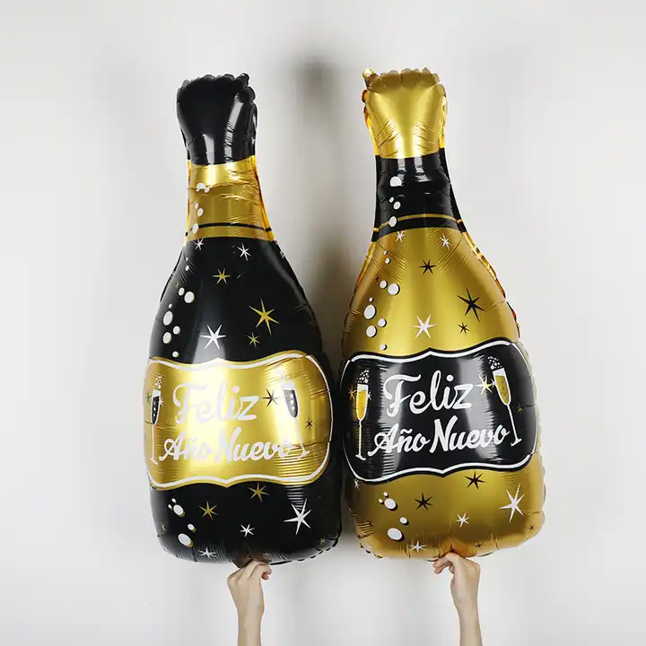 Ballon en aluminium bouteille de champagne pour Nouvel An, années
