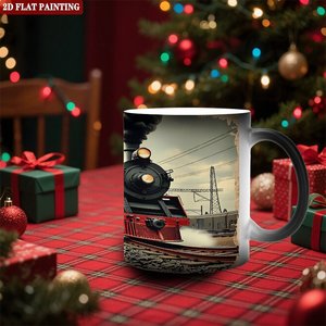 Frosted Black 11oz <b>Ceramic</b> <b>Mug</b> Heat Color Changing Sublimation For DIY Lovers - Product Image 2