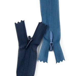 Accessoires pour vêtements #3 #5 <span class=keywords><strong>Fermeture</strong></span> à glissière invisible en nylon de couleur noire avec arracheur de larmes - Product Image 6