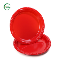 Assiettes en plastique jetables Flash de 7 pouces, petites assiettes empilables pour les fêtes et les réunions, pour servir des chips, des sauces, des fruits, des apéritifs