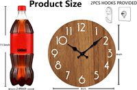 Jam Dinding Dekoratif Senyap Tanpa Bunyi Tik-tok Analog Kuarsa MDF Modern Desain Art Deco untuk Ruang Tamu Kantor Sekolah
