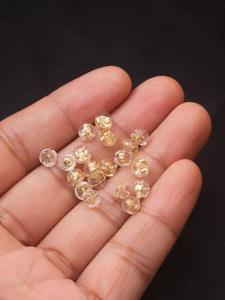 Hypoallergenic 18k Gold Hamburger Shaped <strong>Earring</strong> Secure <strong>Locking</strong> Safety <strong>Backs</strong> for Studs Drop - Product Image 3