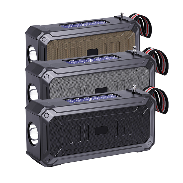 BDL-103 Outdoor Portable Wireless for 5.3 Speaker with Solar Charging TF Card Radio 500-1000mAh Battery for Parties