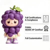 Figura de Acción de Resina de Dibujos Animados MEIYAN, Diseño Exclusivo de Arándano Q, Muñeco Creativo de Fruta Simulada, Juguete IP Lindo y Personalizado