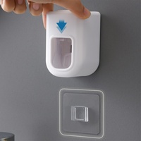 Distributeur automatique de dentifrice mural, support de brosse à dents, ensemble d'accessoires de salle de bain