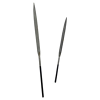 Limes à feuilles de bambou en acier à haute teneur en carbone, à granulométrie fine/moyenne/grossière, 140 mm et 200 mm, plates et triangulaires, pour bijoux, ensemble de limes à aiguille, outils de polissage