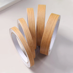 Decoration Wood Grain <strong>PVC</strong> Edge Banding <strong>Tape</strong> with Rubber Adhesive Single Sided Pressure Sensitive for Furniture Cabinet - Product Image 2
