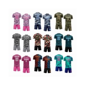 Jersey sepak bola sublimasi termal kinerja tinggi dengan logo dan nama pemain warna khusus untuk tim dan acara - Product Image 1