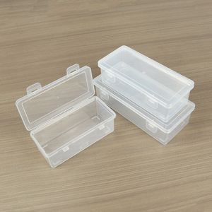 Rectangular Transparent Plastic Storage Box With Lid For Office Organizing Desktop Accessories Tools Sample Display Packaging - Product Image 3