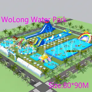 High Quality beach water amusement park inflatable water park for adult