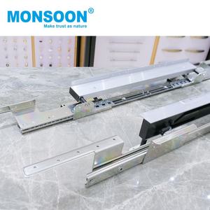 Modern Kitchen Cabinet Bedroom Outdoor Heavy Multi-Fold Table Slide Rails Zinc Plated Synchronous <b>Ball</b> Bearing Soft Close Dining - Product Image 2