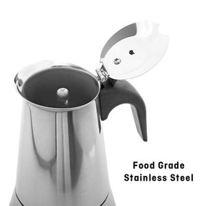 หม้อ<span class=keywords><strong>กาแฟ</strong></span>มอคค่าพ็อตสแตนเลสแบบตั้งเตา จัดส่งเร็ว รับผลิตแบบ ODM OEM - Product Image 2