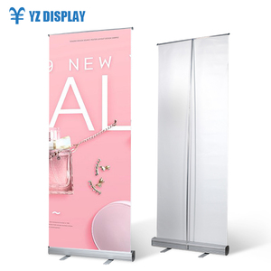 Supporto economico per Banner Roll up con cornice in alluminio Design personalizzato per eventi di nozze pubblicità per Banner a scomparsa - Product Image 1