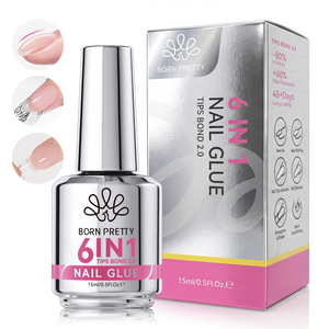 BORN PRETTY Nuevo <span class=keywords><strong>Pegamento</strong></span> <span class=keywords><strong>para</strong></span> <span class=keywords><strong>Uñas</strong></span> 6 en 1 Mejorado, Capa Base de Adhesión Fuerte, Gel Adhesivo <span class=keywords><strong>para</strong></span> Puntas de <span class=keywords><strong>Uñas</strong></span> <span class=keywords><strong>con</strong></span> <span class=keywords><strong>Pincel</strong></span>, <span class=keywords><strong>para</strong></span> Extensión de <span class=keywords><strong>Uñas</strong></span> y Construcción de Apices - Product Image 1