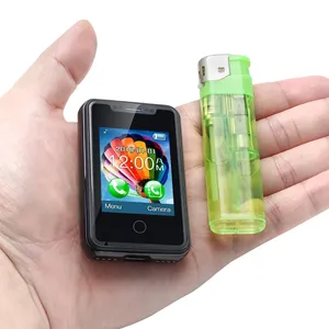 Mini-Kleintelefon Touch-Display Tasche tragbar BT Wählen Musik zwei Sims Kamera magischer Stimmenwechsler Handy