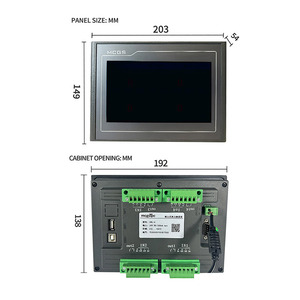 MCGS intelligente HMI Touch Screen cella di carico generale industriale finestra di monitoraggio della forza di pesatura strumento di misura - Product Image 5